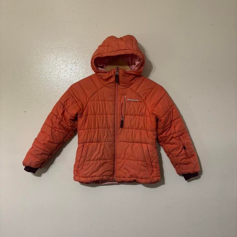 Patagonia Girls’ Pine Grove Orange Outerwear Puffer Jacket Size S (7-8)